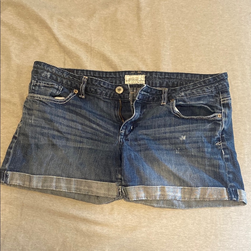 Aeropostale Dark Blue Jean Shorts